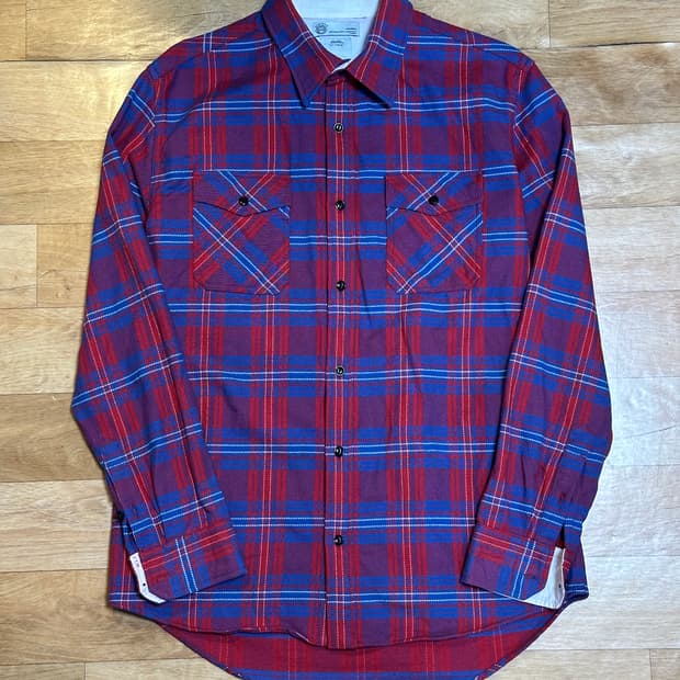 visvim 12ss 기자코튼 타탄 체크 플란넬 셔츠