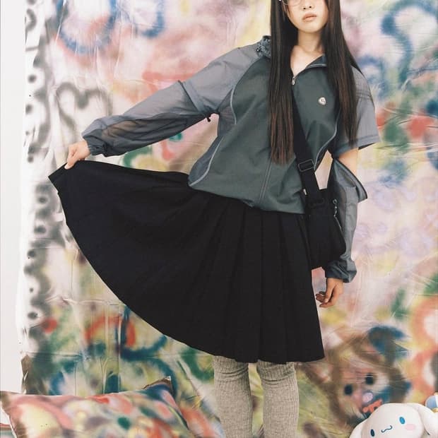 코이세이오 suu 시나모롤 펀칭 윈드브레이커