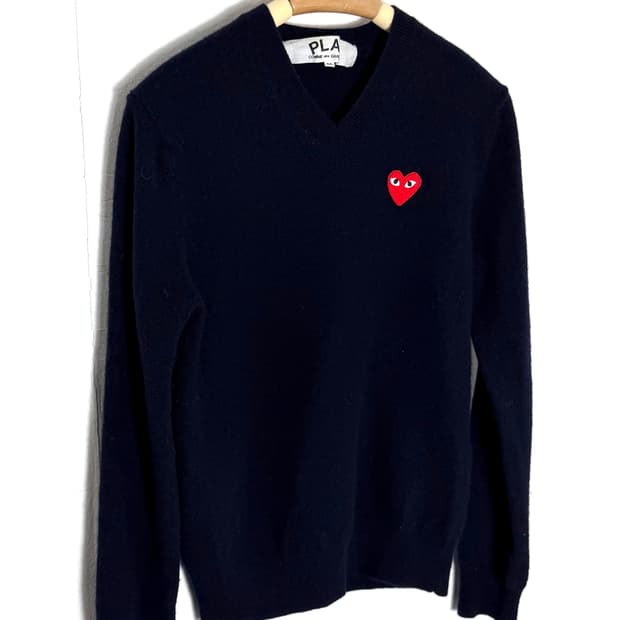 꼼데가르송 꼼데가르송니트 브이넥니트