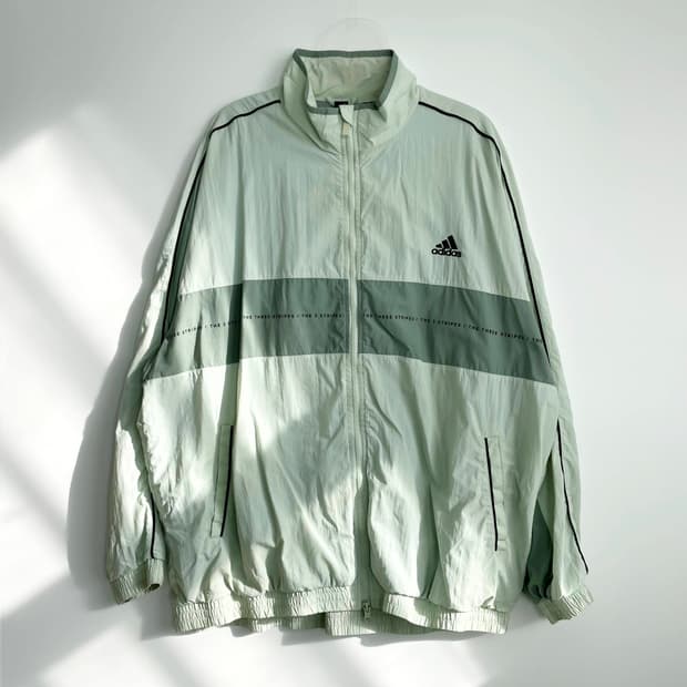 A2 아디다스 오버사이즈핏 우븐 풀집재킷 115사이즈
