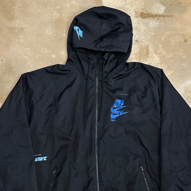XXL 나이키 NSW 에센셜+ 우븐 윈드러너 블랙 바람막이