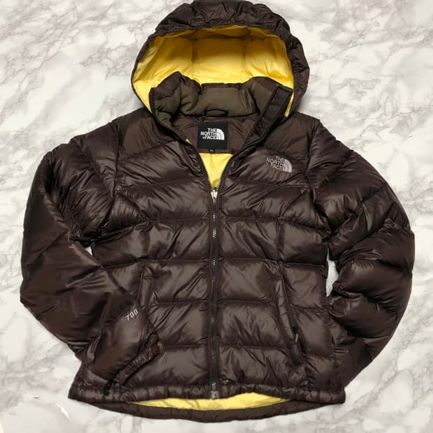 노스페이스 700 브라운 패딩 거의새거 초코브라운 자켓 눕시