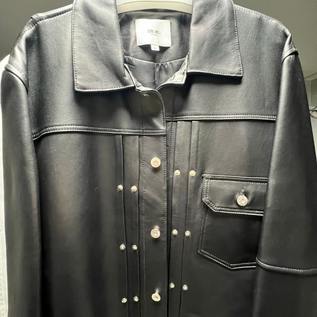 정품 에스에스알엘 레더자켓 블랙 XL