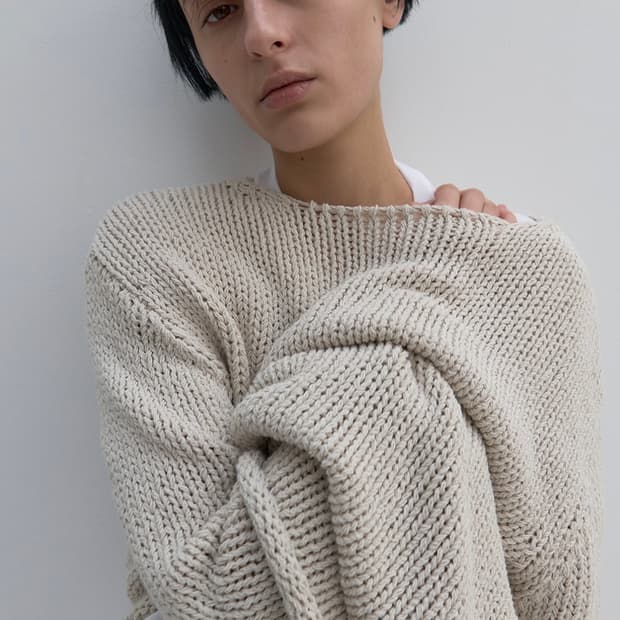 낫띵 에브리띵 니트 relaxed cotton sweater