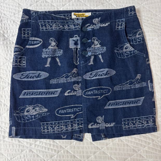 [Hysteric Glamour] Cotten Denim Skirt