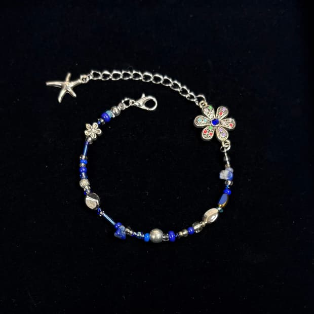 핸드메이드 비즈 팔찌 Bluebell 028