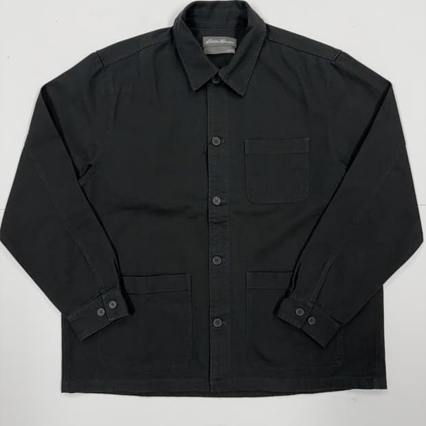 Eddie Bauer 블랙 코튼 워크 자켓
