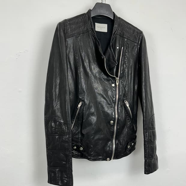 Sandro Paris Asymmetric Studded Lambskin