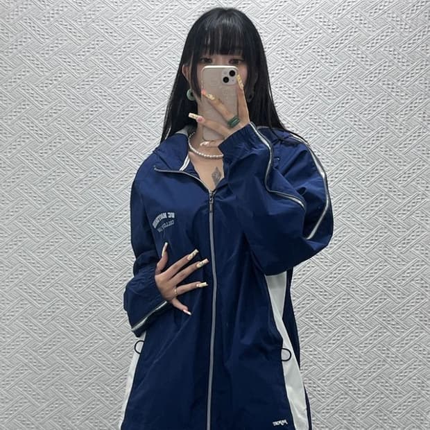 잔스포츠 초희귀 올드스쿨 레트로 00's 바람막이 자켓 M C13997