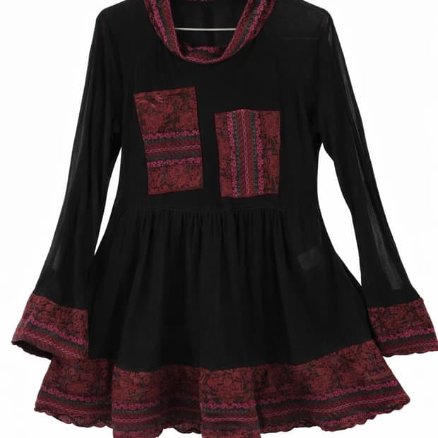 빈티지 일본 락 시크 원피스