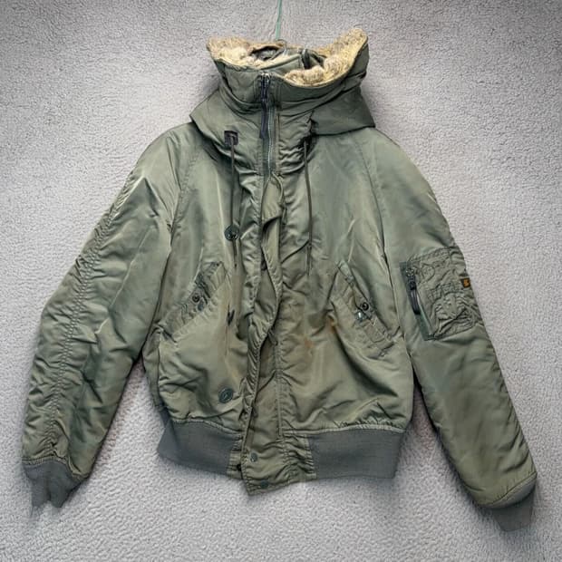 80s 알파 인더스트리 N-2B 플라이트 자켓