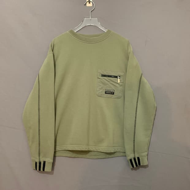 S 아디다스 RYV 오버핏 포켓 스웻셔츠 맨투맨