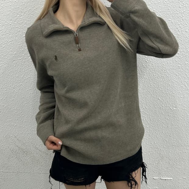 폴로 랄프로렌 브라운포니 브라운 반집업 S