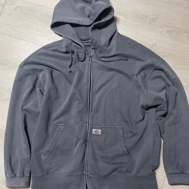 [L] 디키즈 피그먼트 후드집업 그레이