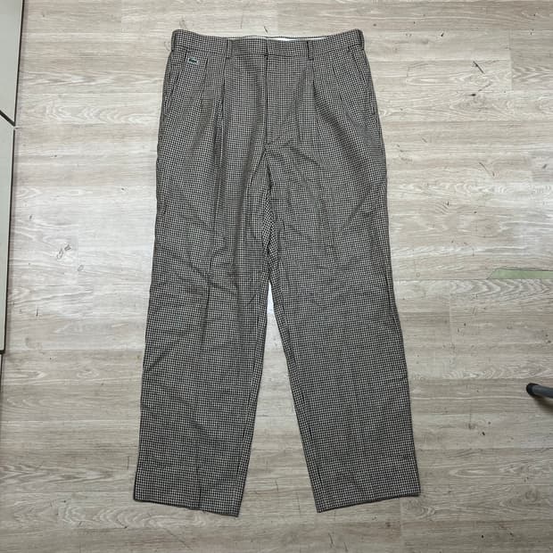 라코스테 하운드투스 패턴 코튼팬츠 [하운드투스 체크] 36