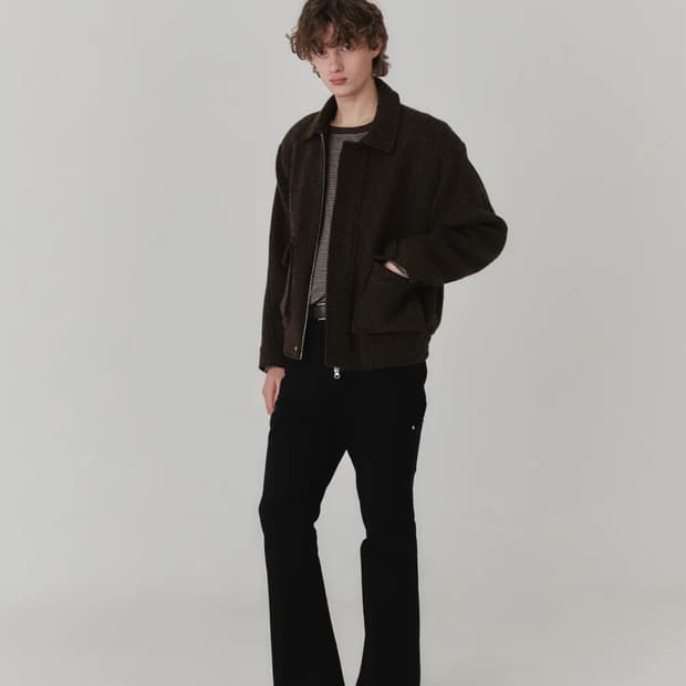 키네토 더블 포켓 블루종 자켓 브라운 L