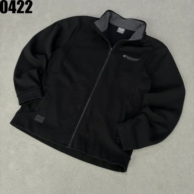 디스커버리 블랙 남성 기모 자켓 105