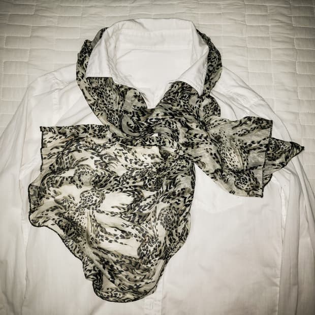 '00s Animal Print Scarf