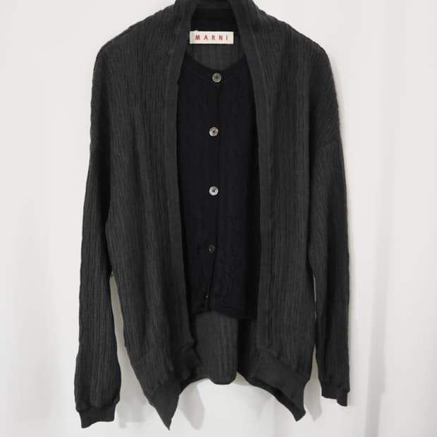 Marni layered wool cardigan