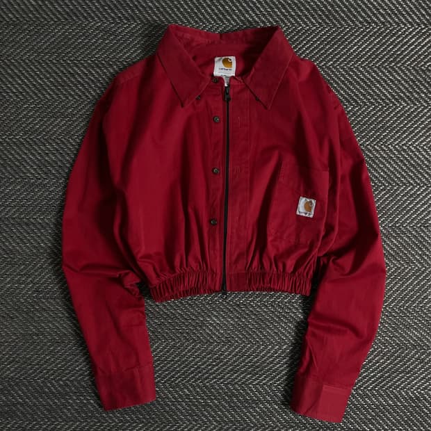 칼하트 크롭 리메이크 투웨이 셔츠 자켓 o 3175