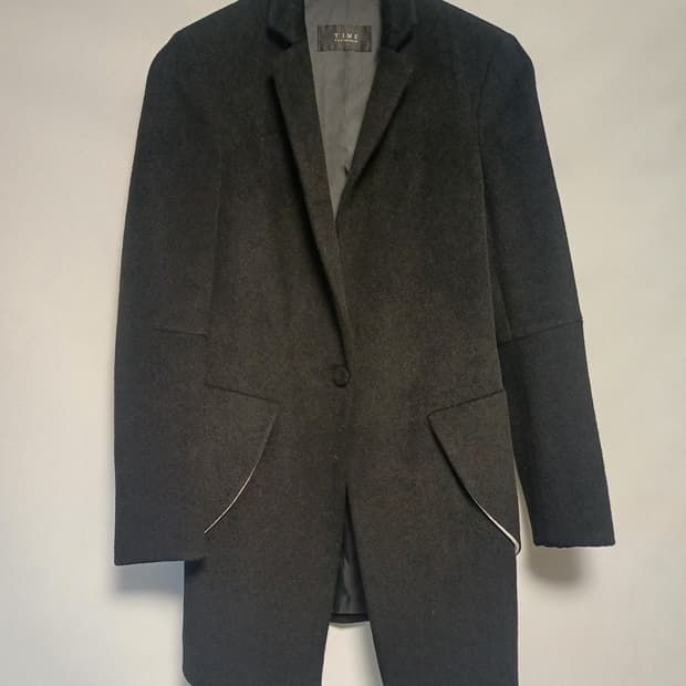TIME 타임 / 여성 55 / 울+캐시미어 블랙 코트