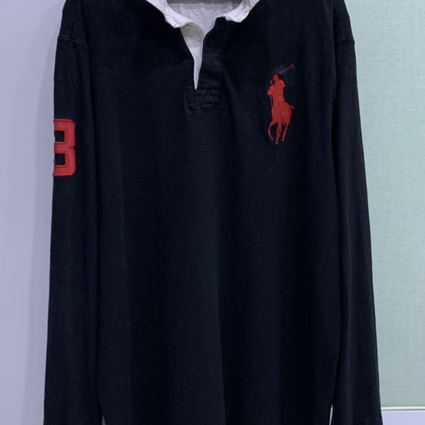 폴로 레드빅포니 블랙 럭비티