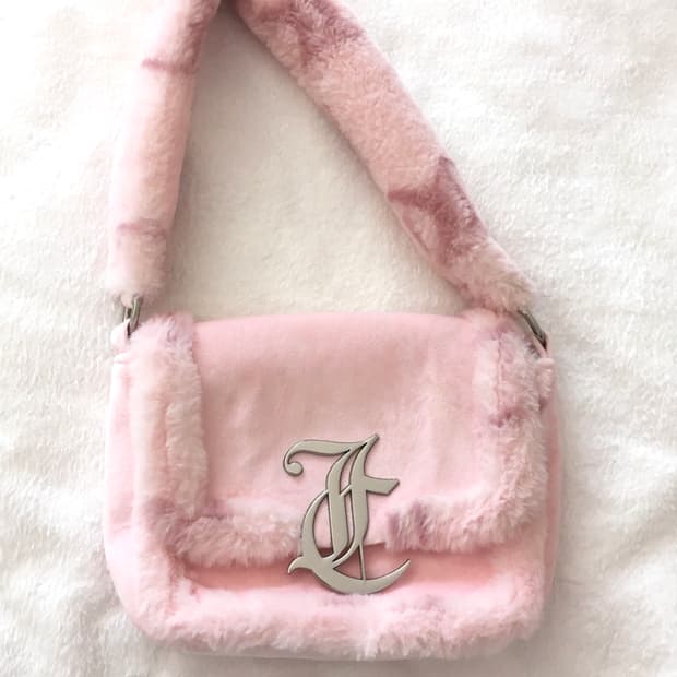 쥬시꾸뛰르 핑크 퍼 숄더백 히메갸루 달천깔 핀터레스트 가방