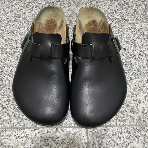 버켄스탁 레더 블랙 보스턴 레귤러 265 뤡코즈 블라인드파일즈