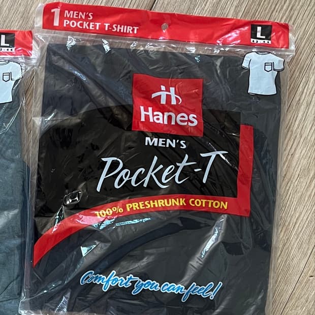 90s 헤인즈 포켓티셔츠 pocket t shirs