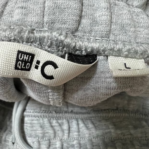 유니클로 와이드 스웻팬츠 L 