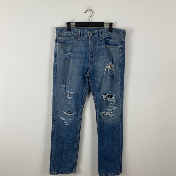 리바이스 Levis 511 데미지 데님팬츠 34x29 <641>