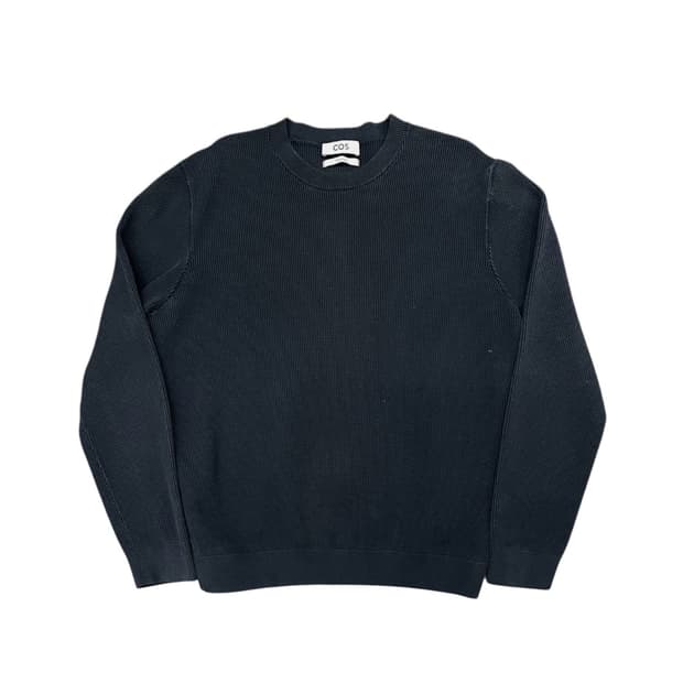 COS 와플 니트 블랙