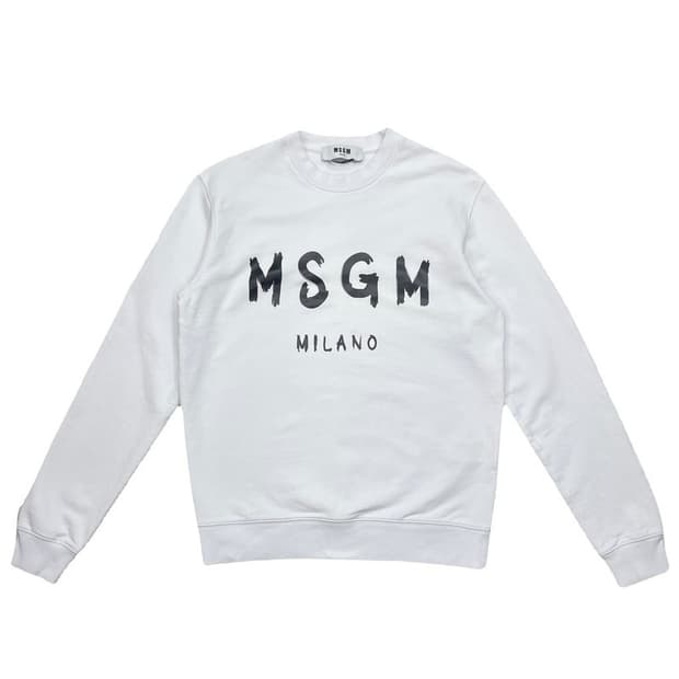 MSGM 맨투맨 화이트 S