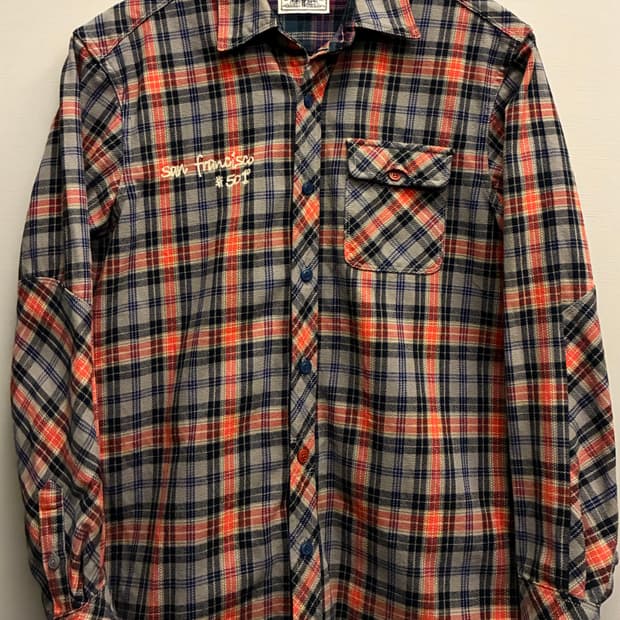 (M)Levis 리바이스 헤비코튼 체인자수 원포켓 체크셔츠 