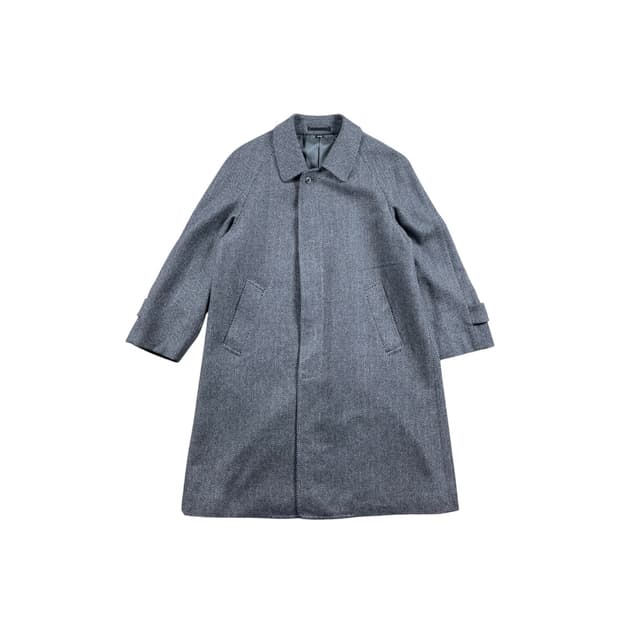 Vintage 패턴 울 코트 