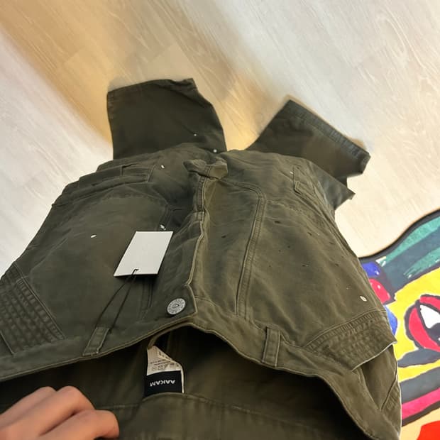 Painted Military Cargo Pants