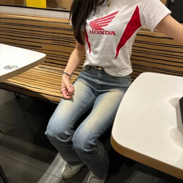 HONDA Motorcycle Crop T-shirt