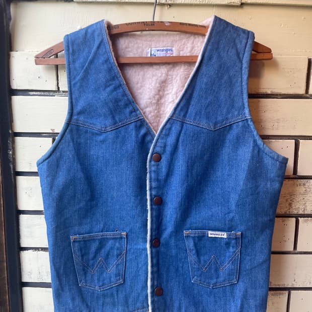 70–80’s Wrangler Denim Western Vest USA