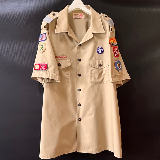 2007 BSA 미국보이스카웃 패치 유니폼 셔츠 Made in USA