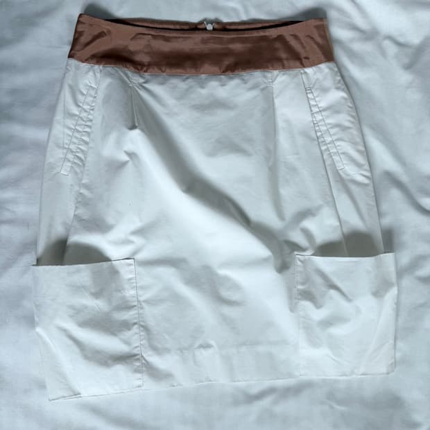 KUHO minimal cotten pocket skirt