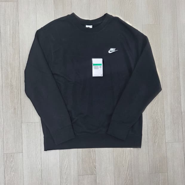 (1회착)나이키 nsw클럽 맨투맨 블랙 XL, 105 bv2667-010