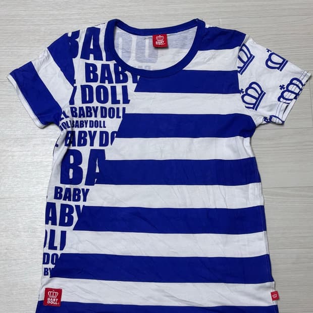 babydoll Y2K Stripe Graphic t-shirt