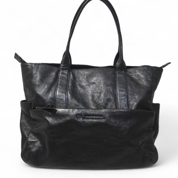 IKETEI LUC 오일 소가죽 토트백 블랙 포터 스타일