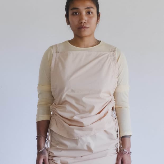 [XS,S,M]베이스레인지 Pictorial 스트링 탑/샌드