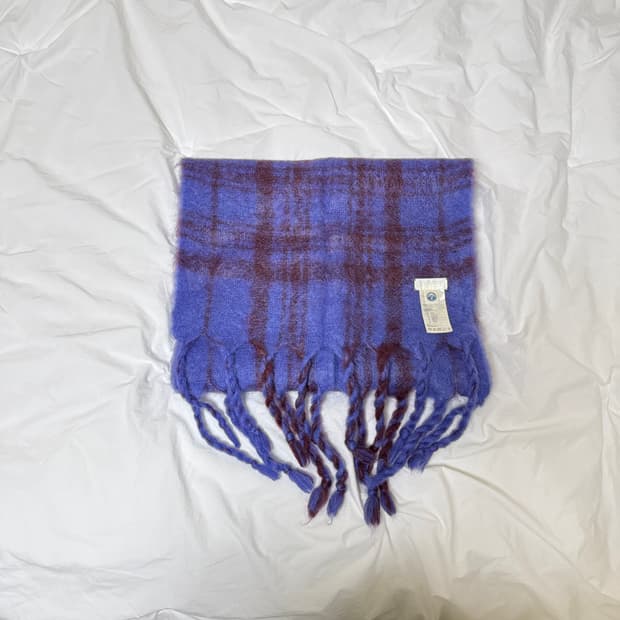 [F] 아르켓 타탄 울 스카프/모헤어머플러/코스머플러