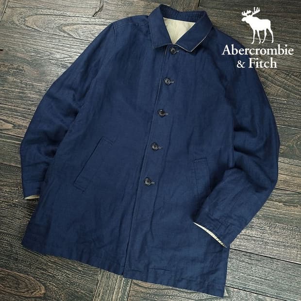 [아베크롬비] 리버시블 양면 하프 트렌치 코트 M20032