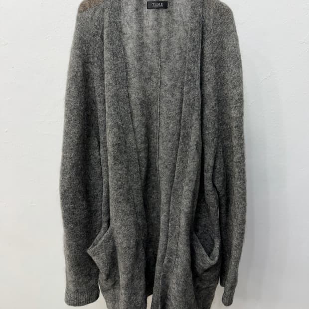 정품) TIME 타임 한섬 가디건 그레이 90F