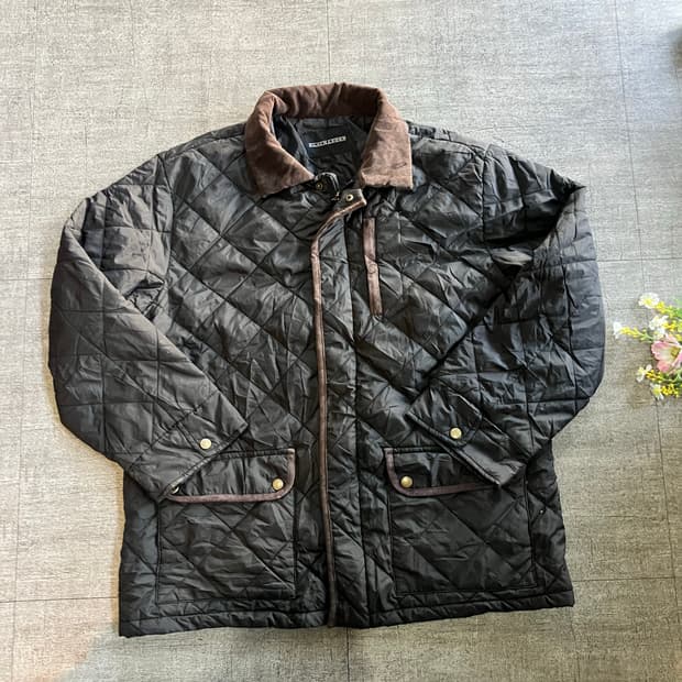 일본빈티지 Blackleder 올드스쿨아메카지 혁오풍 원포켓 퀄팅자켓