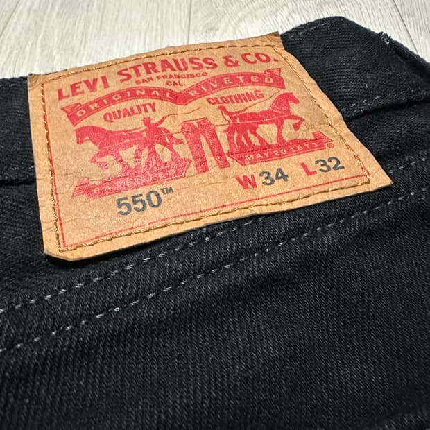 리바이스 550 블랙진