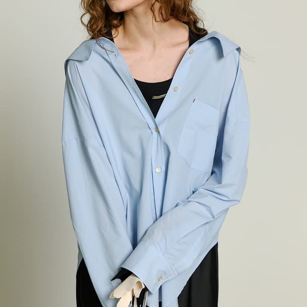 제이청(J.CHUNG)세실 백오픈 셔츠 핑크